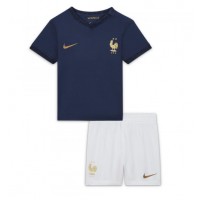 Frankrig Hjemme Trøje Børn VM 2022 Kortærmet (+ Korte bukser)